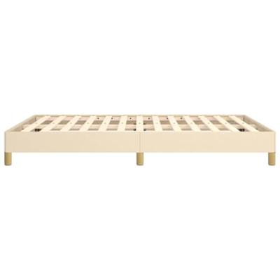Bedframe stof crmekleurig 140x200 cm