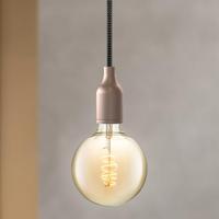 Textiel Kabel - 30 meter lang - Zwart-grijs - Strijkijzersnoer 3 x 0,75 mm met aardingsgeleider - met textielmantel - pendelleiding lampkabel - Accessoires voor lampen - Binnen gebruik - thumbnail