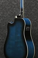 Ibanez PF15ECE-TBS Transparent Blue Sunburst elek. akoestische westerngitaar - thumbnail