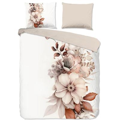 Good Morning Dekbedovertrek "bloemen/ rustig" - Ecru - (240x200/220 cm) - Katoen