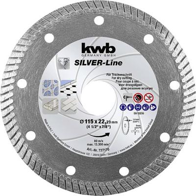 kwb 727170 Diamanten doorslijpschijf Diameter 115 mm Boordiameter 22.23 mm 1 stuk(s)