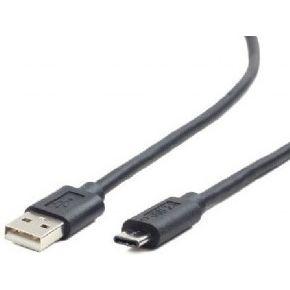 Gembird USB-A/USB-C, 1m USB-kabel USB 2.0 USB A USB C Zwart