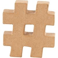 Creativ Company Teken, #, h: 10 cm, dikte 1,7 cm, 1 stuk - thumbnail