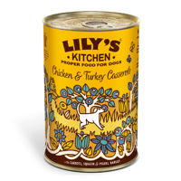 Lily&apos;s Kitchen Casserole met Kip/Kalkoen hondenvoer nat 400 gram - thumbnail