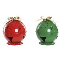 Kerstversiering Home ESPRIT Rood Groen Gouden 31,5 X 31,5 X 35,5 CM (2 Stuks) - thumbnail