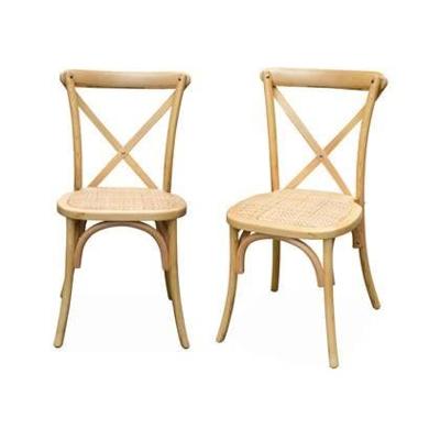 sweeek - Vintage houten bistrostoel (set van 2)