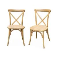 sweeek - Vintage houten bistrostoel (set van 2) - thumbnail