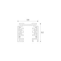 SLV 1 meter3-Fase Rail wit - 1001510 - thumbnail