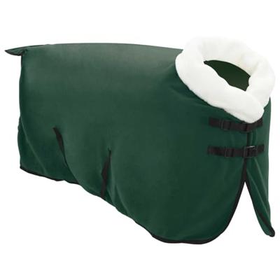 VidaXL Paardendeken volledig donkergroen 105 cm polar fleece VidaXL Paardendeken volledig donkergroen 105 cm polar fleece
