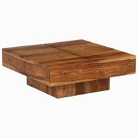 Salontafel 80x80x30 cm massief acaciahout - thumbnail