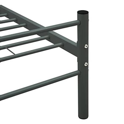 Bedframe metaal grijs 90x200 cm