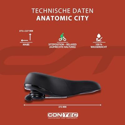 CONTEC zadel "anatomic" ct saddle anatomic 272 x 227mm