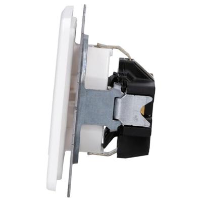 Jung CD1520WW Wandcontactdoos met randaarde Inzetstuk 1-voudig Alpine-wit 1 stuk(s)