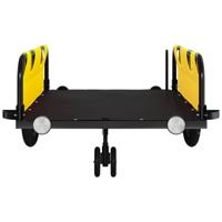 Fietstrailer oxford stof en ijzer geel - thumbnail