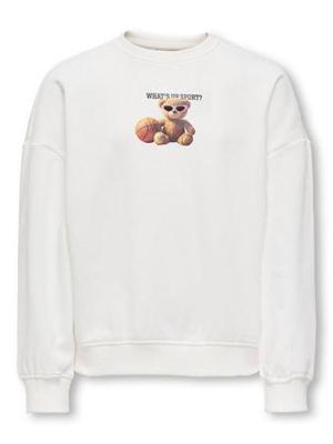 Kids ONLY winter sweater meisjes - wit - KogBila - oversize fit