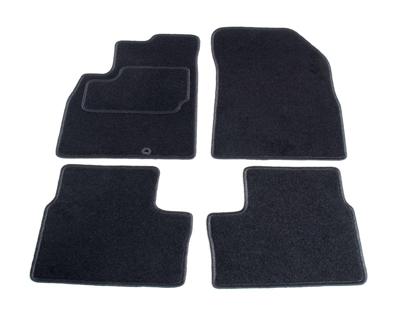 Automatten op maat - zwart stof - Nissan Micra MK4 2010-2017