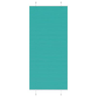 Pliss rolgordijn 95x200 cm stofbreedte 94,4 cm petrol groen