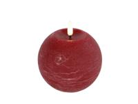 Ledkaars Lyon ro 10x10x11 cm rood Countryfield - Countryfield - thumbnail