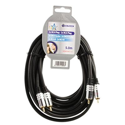 Hoge kwaliteit tulpkabel stereo 5.0m