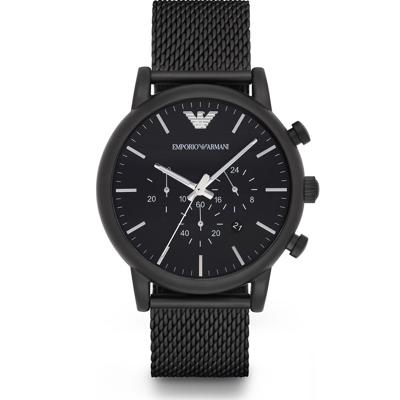 Emporio Armani Heren Sport chronograaf roestvrij stalen armband horloge AR1968
