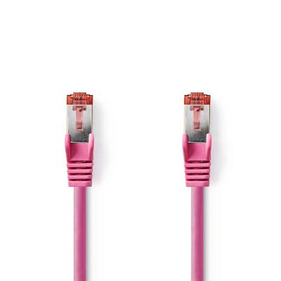 CAT6 S/FTP-Netwerkkabel | RJ45 Male - RJ45 Male | 1,0 m | Roze
