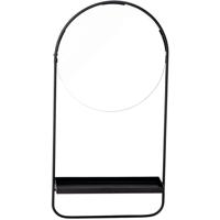 Bloomingville 82047625 make-upspiegel Vrijstaand Rond Zwart - thumbnail