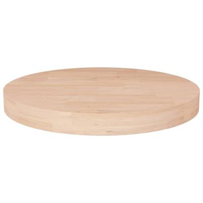 Tafelblad rond 30x4 cm onbehandeld massief eikenhout Tafelblad rond 30x4 cm onbehandeld massief eikenhout