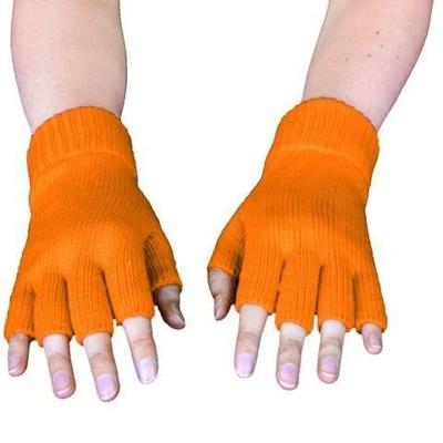 Vingerloze handschoenen oranje