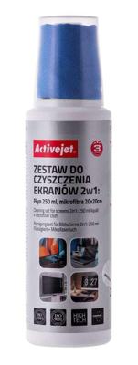 Activejet Schermreinigingsset 2in1 250 ml/20x20 cm