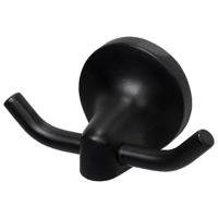 Handdoekhaak Haceka Aspen Dubbel Mat Zwart - thumbnail