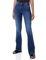 Only Onlblush Mid Flared Dnm Tai021 Flare Dark Blue Denim - thumbnail