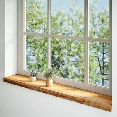 VidaXL Vensterbanken 2 st 110x20x2 cm massief eikenhout lichtbruin