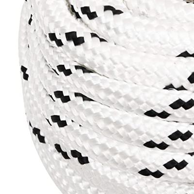 VidaXL Boottouw gevlochten 16 mmx50 m polyester wit VidaXL Boottouw gevlochten 16 mmx50 m polyester wit