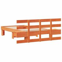 Bedframe met lade met hoofdeinde Wasbruin 75 x 190 cm Massief grenenhout - thumbnail