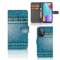 Samsung Galaxy A52 | Wallet Case | met Pasjes | Jeans - thumbnail