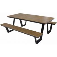 Picknicktafel Arezzo aluminium rechthoekig - thumbnail