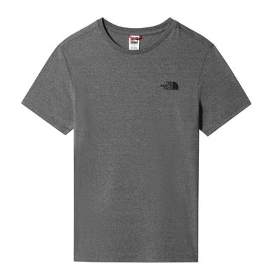The North Face S/S Simple Dome Heren T-shirt TNFmediumgreyheather(Std) S