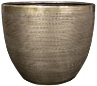 TS Collection bloempot rowen metaal 21x16cm new green - thumbnail