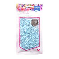 Vaessen Creative • strijkkralen tweekleurig blauw-wit 550st. - thumbnail