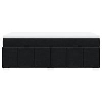 Boxspring met matras stof zwart 100x200 cm - thumbnail