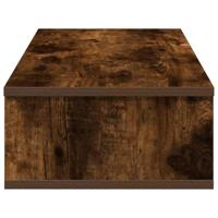 Wandschap met lades 80x31x17 cm bewerkt hout gerookt eikenkleur - thumbnail