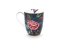 Pip Studio Mok Groot Flower Blues Blauw - thumbnail