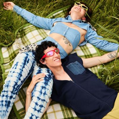 Top met capuchon - Blauw Top met capuchon - Blauw