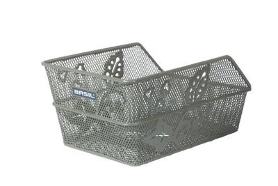 Basil cento flower s - fietsmand - achterop - olive green