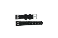 Horlogeband Universeel Tzev.2844.01 Leder Zwart 22mm - thumbnail