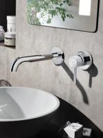 Hotbath Wastafelmengkraan Buddy Inbouw 3+ 3 Inbouwsysteem 1-hendel Gebogen 16.4 cm - Chroom - thumbnail