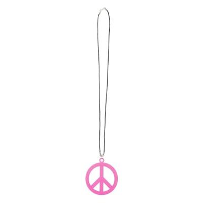 Hippie ketting fluor oranje