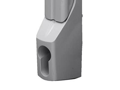 Rittal TS 8611.070 Comfortabele handgreep Voor profielcilinder Grijs-wit (RAL 7035) 1 stuk(s)