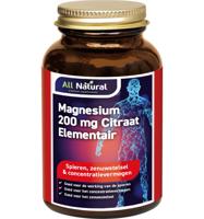 All Natural Magnesium Citraat 400 mg Tabletten - thumbnail