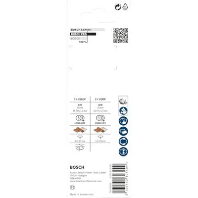 Bosch Accessoires 3-delige decoupeerzaagbladenset U 1 BIF; U 1 AOF 2st - 2608636430 - thumbnail